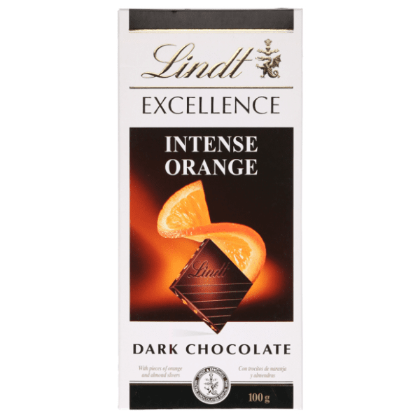 LINDT crna čokolada Exellence intense orange dark 100g 0