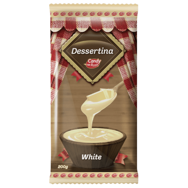 Čokolada CANDY RUSH Dessertina bela 200g 0