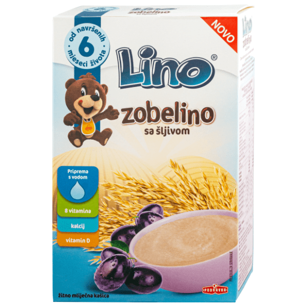 Dečija hrana LINO zobelino sa šljivom 200g 0