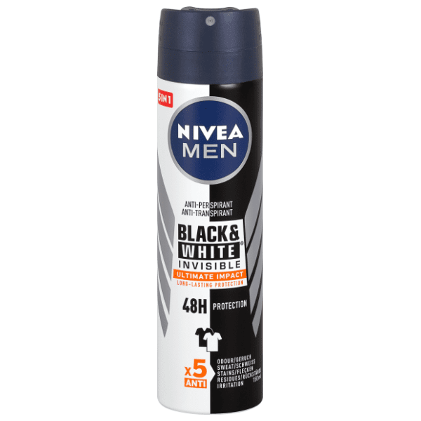 Dezodorans NIVEA Men black & white invisible 150ml 0