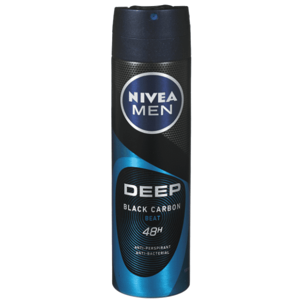 Dezodorans NIVEA Men deep black carbon beat 150ml 0