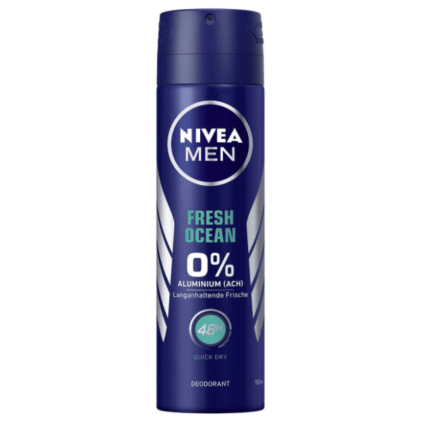 Dezodorans NIVEA Men fresh ocean 0% 150ml 0