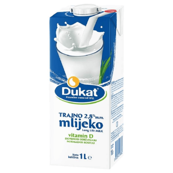 Dugotrajno mleko DUKAT 2,8% mm 1l 0