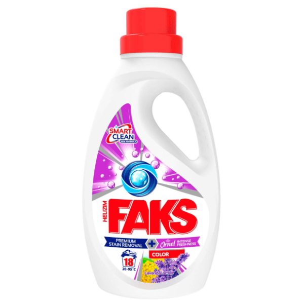 Tečni deterdžent za veš FAKS gel color lavanda i smilje 18 pranja (900ml) 0