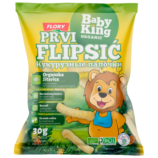 FLORY Prvi flipsić organic Baby king 30g 0