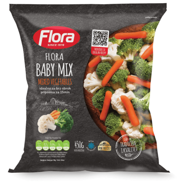 FLORA Baby mix povrća 450g 0