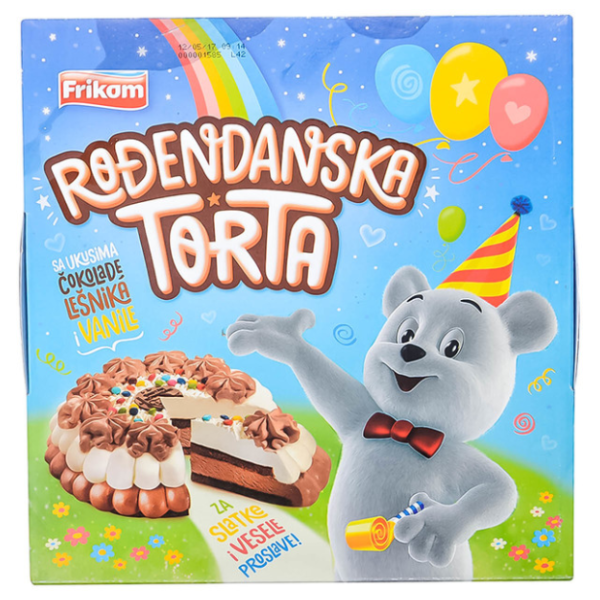 FRIKOM Rođendanska torta lešnik vanila 1kg 0