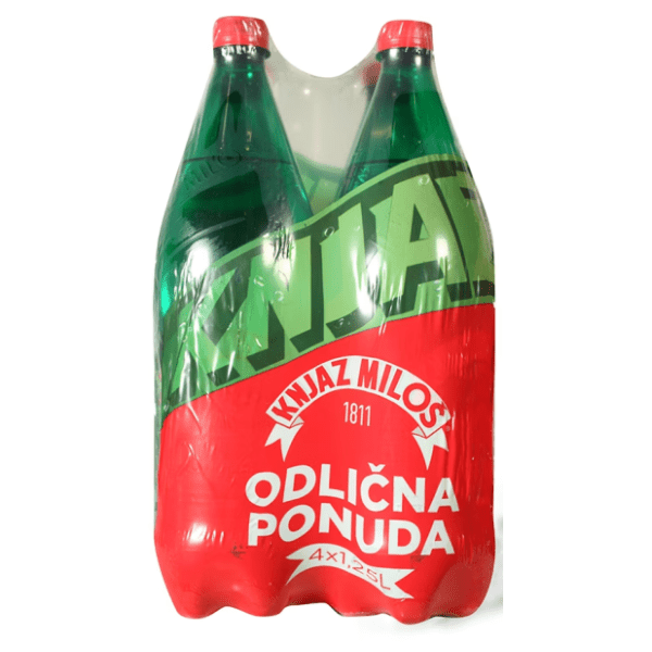 Gazirana voda KNJAZ MILOŠ 4x1,25l 0