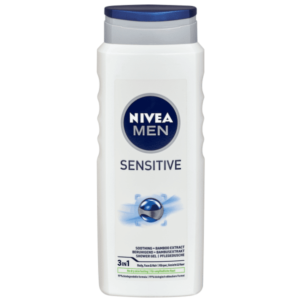 Gel za tuširanje NIVEA Men sensitive 3in1 500ml 0