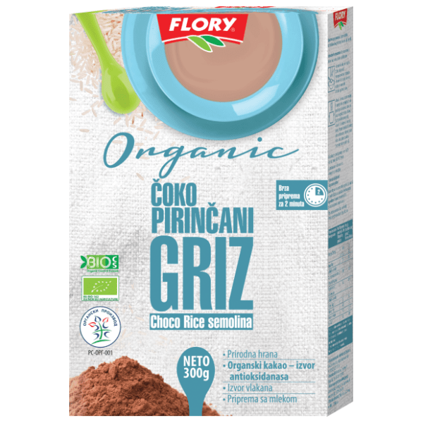 Griz FLORY pirinčani organic čoko 300g 0