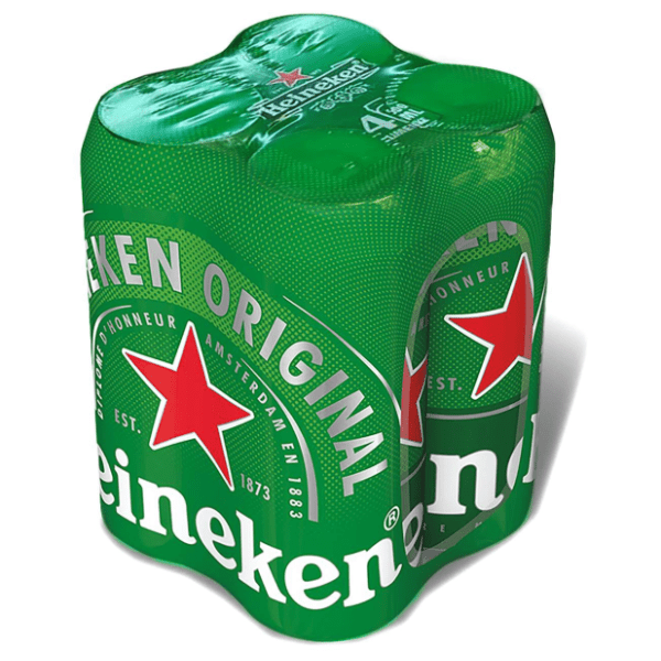 HEINEKEN pivo svetlo limenka 4x0,5l 0