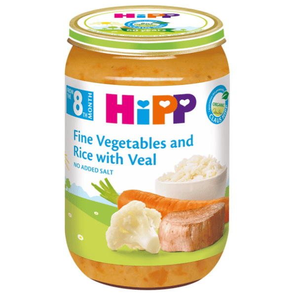 HIPP Kašica povrće sa pirinčem i teletinom 220g 0