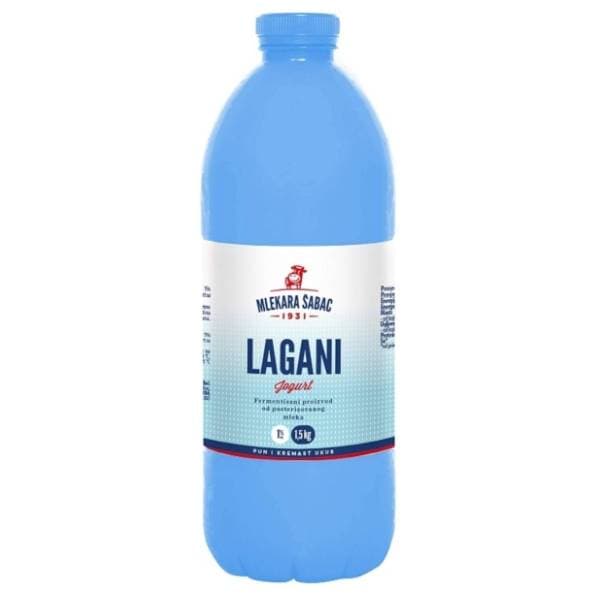 Jogurt MLEKARA ŠABAC lagani 1%mm 1,5kg 0
