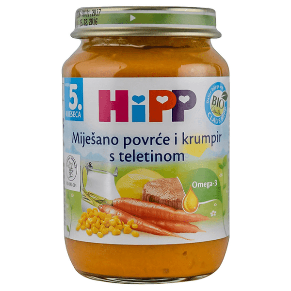 Kašica HIPP Bio teletina povrće krompir 190g 0
