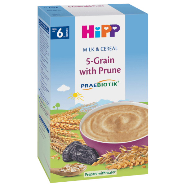 HIPP Instant mlečna kaša 5 žitarica suve šljive 250g 0