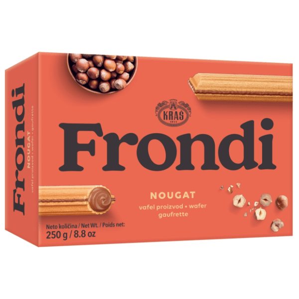 Vafl KRAŠ Frond nougat 250g 0