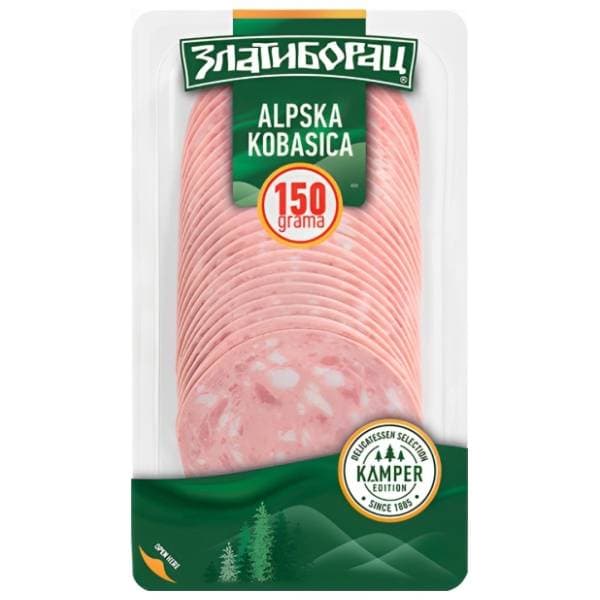 ZLATIBORAC Alpska kobasica kamper slajs 150g 0
