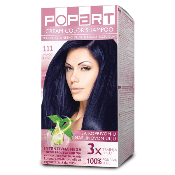 STILL Popart kolor šampon 111 indigo crna 0