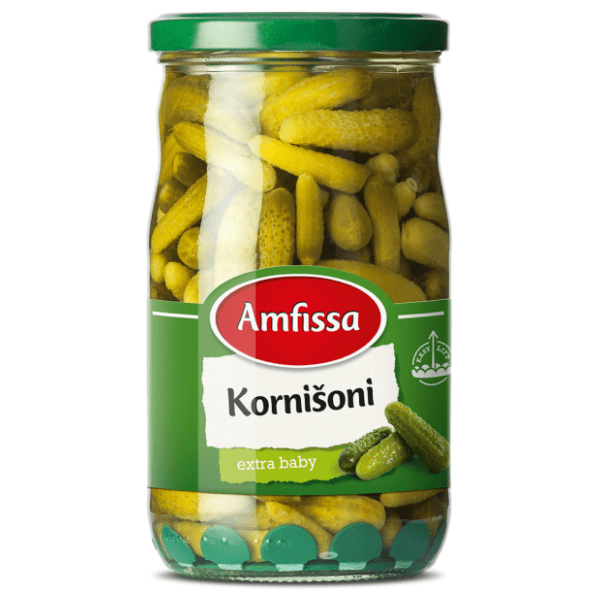 Kornišoni AMFISSA extra baby 680g 0
