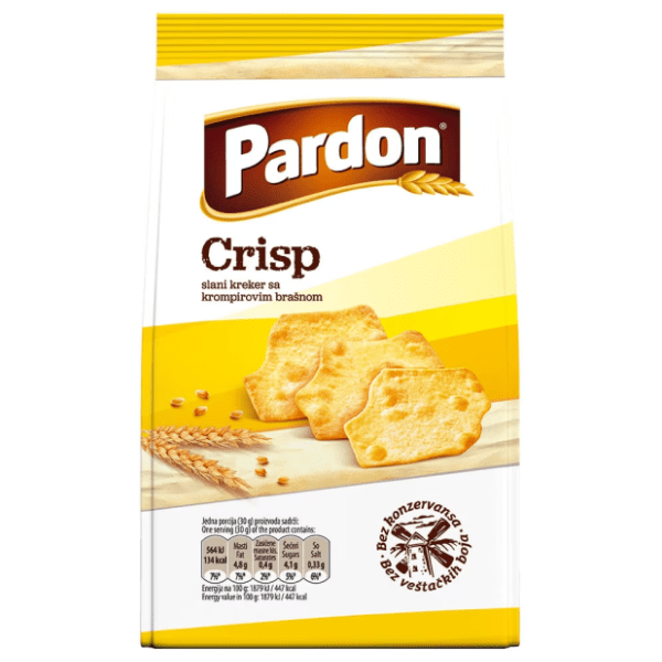Krekeri PARDON Crisp slani 75g 0
