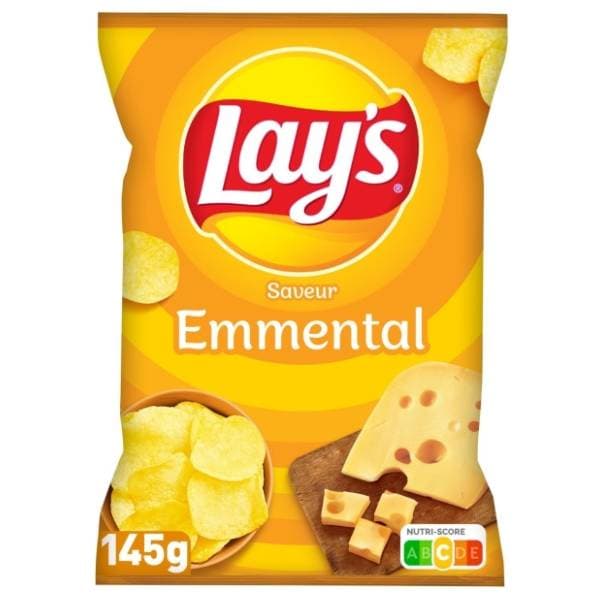 LAY'S Emmental čips 145g 0