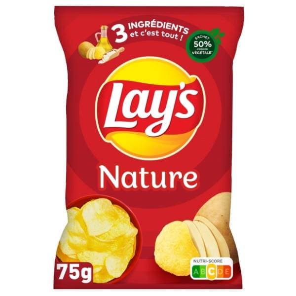 LAY'S nature čips 75g 0