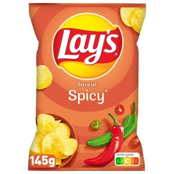 LAY'S spicy čips 145g 0
