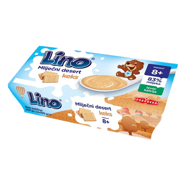 LINO Mlečni dezert sa keksom 200g 0