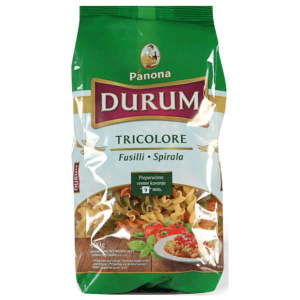 Makarone PANONA Durum tricolore fusili 400g 0
