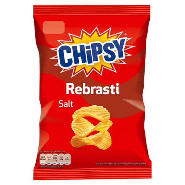 Čips CHIPSY rebrasti slani 95g 0