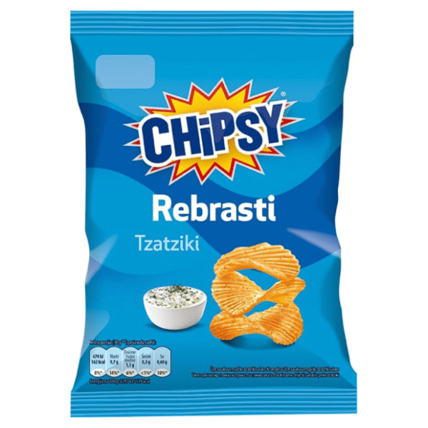 Čips CHIPSY tzatziki rebrasti 60g 0