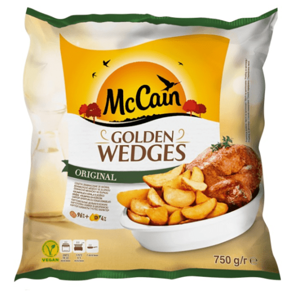 McCAIN Pomfrit Golden wedges 750g 0