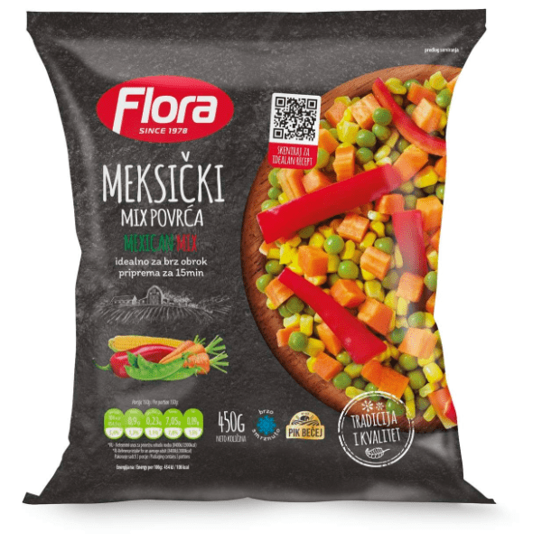 FLORA Meksički mix povrća 450g 0