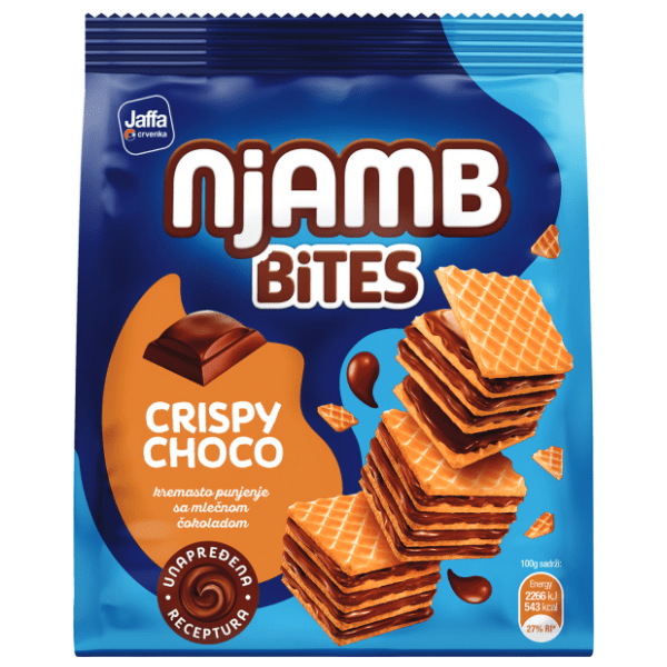 Napolitanke JAFFA Njamb bites crispy choco 150g 0