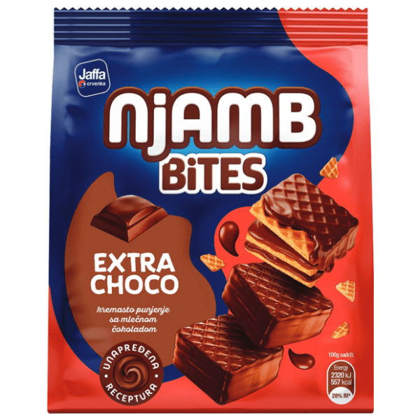 Napolitanke JAFFA Njamb bites Extra choco 150g 0