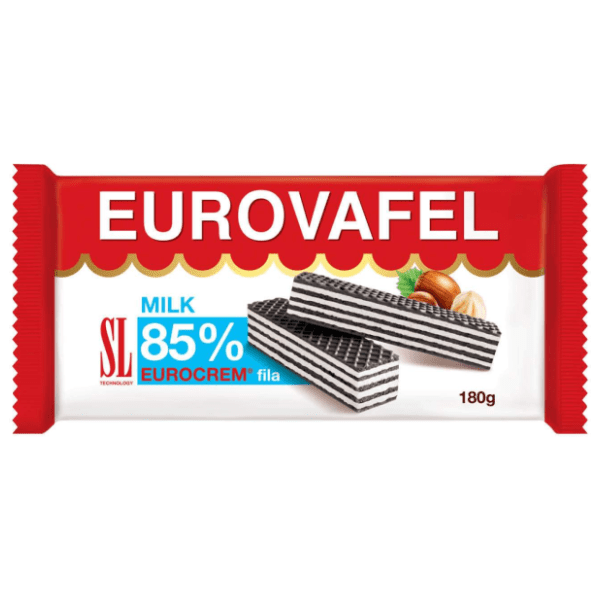 Napolitanke SWISSLION Eurokrem milk 85% fila 180g 0