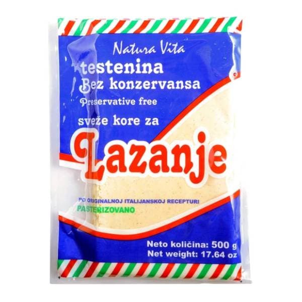 NATURA VITA Kore za lazanje sveže 500g 0