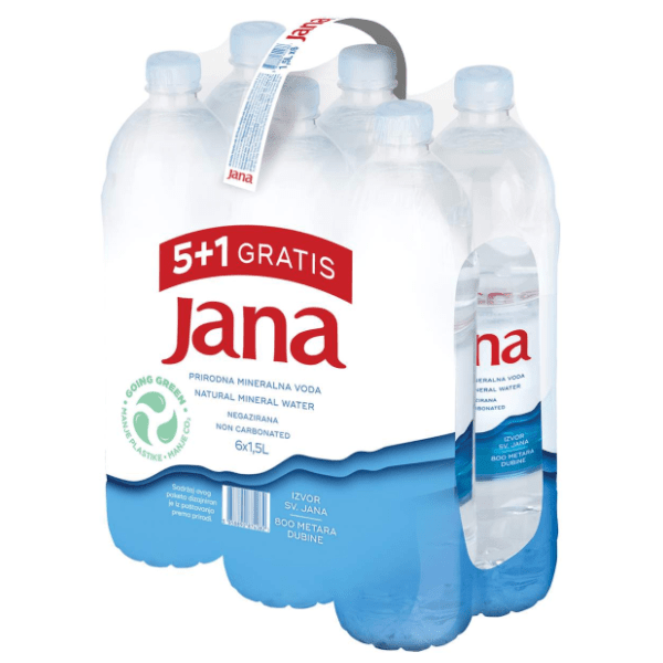 Negazirana voda JANA 1,5L 5+1 gratis 0