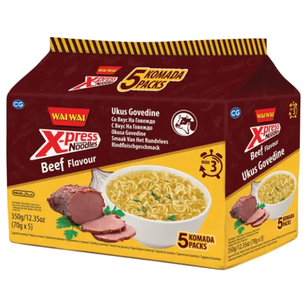 Nudle WAI WAI X-press govedina 350g 0