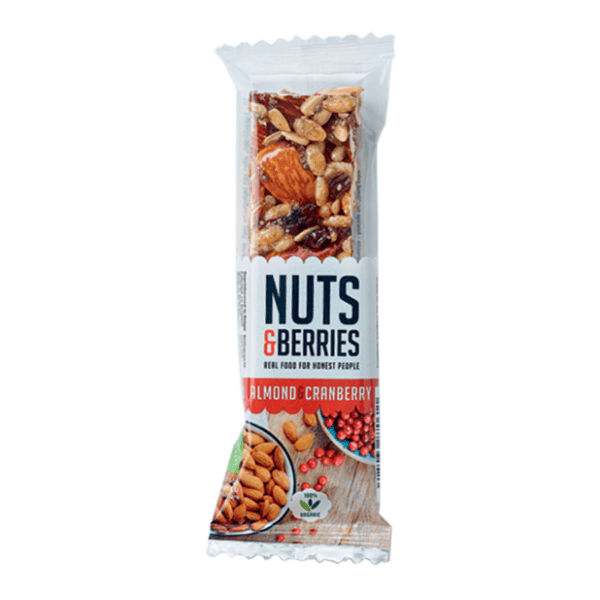 NUTS & BERRIES Almond cramberry bar 30g 0