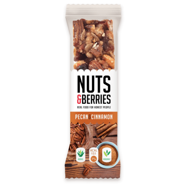 NUTS & BERRIES pecan & cinnamon bar 30g 0