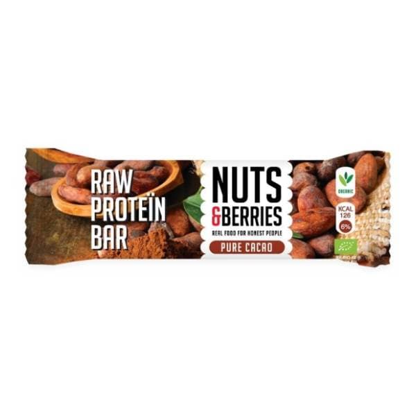 NUTS & BERRIES protein bar cacao 30g 0