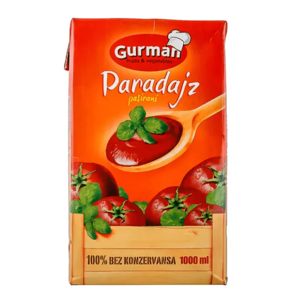 Paradajz sok GURMAN pasirani 1l 0
