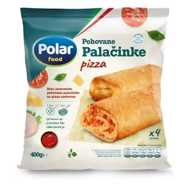POLAR FOOD pohovane palačinke pizza 400g 0