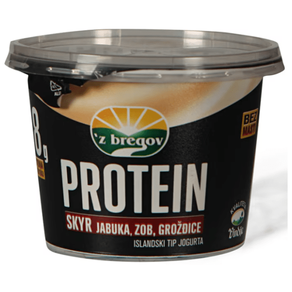 Protein Z BREGOV Skyr jabuka ovas grožđe 200g 0