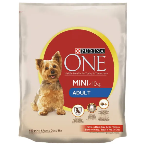 PURINA One mini adult hrana za pse govedina i pirinač 800g 0