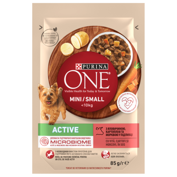 PURINA ONE hrana za male pse adult govedina i krompir 85g 0