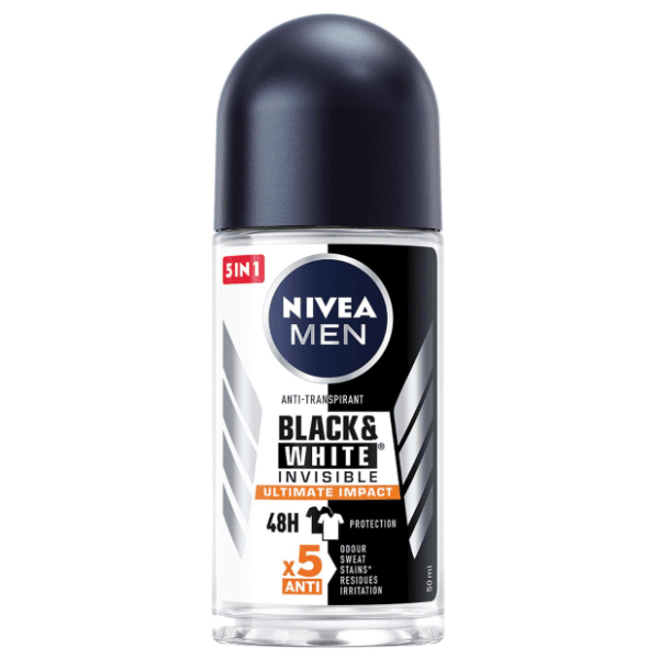 Roll-on NIVEA Men Black & white invisible 50ml 0