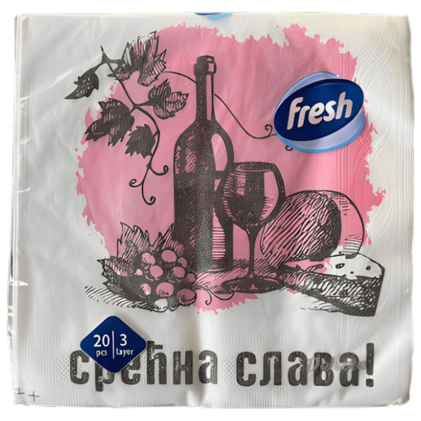 Salvete FRESH Slavske 3sloja 20kom 0