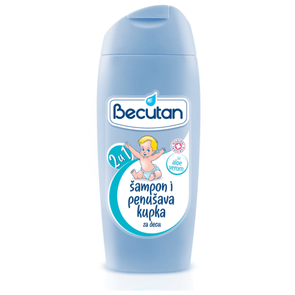 Šampon i penušava kupka za decu BECUTAN 2u1 400ml 0